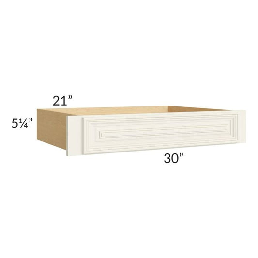 RTA Cambridge Antique White Glaze 30" Desk Knee Drawer (trimmable)