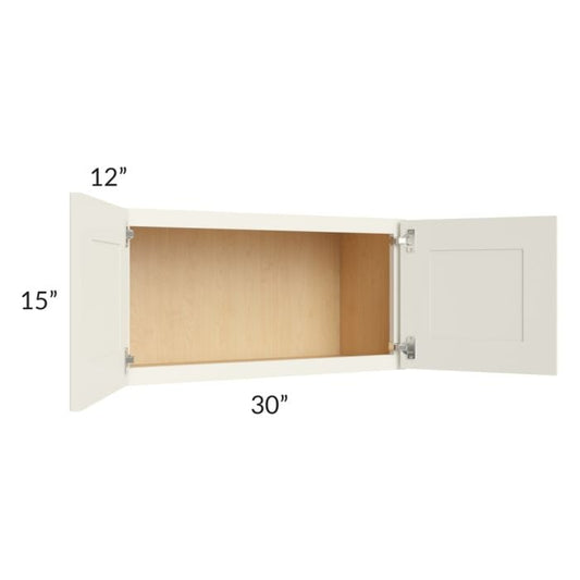 RTA Cambridge Antique White Glaze 30" x 15" Wall Cabinet