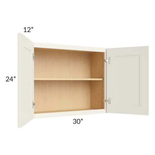 RTA Cambridge Antique White Glaze 30" x 24" Wall Cabinet