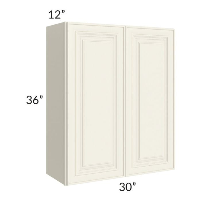 RTA Cambridge Antique White Glaze 30" x 36" Wall Cabinet