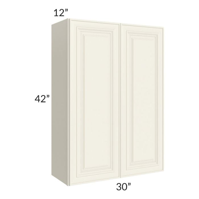 RTA Cambridge Antique White Glaze 30" x 42" Wall Cabinet