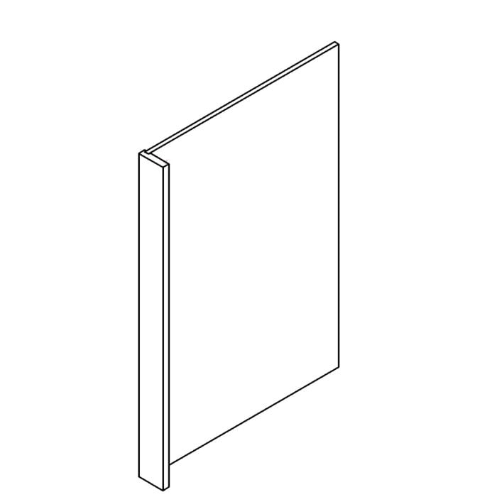 RTA Cambridge Antique White Glaze 30" x 96" Refrigerator Panel with 1-1/2" Stile