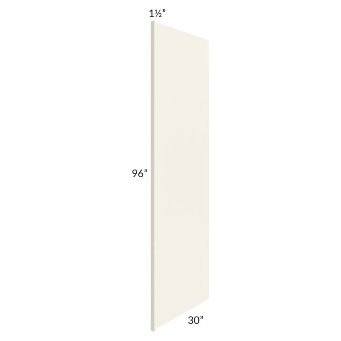 RTA Cambridge Antique White Glaze 30" x 96" Refrigerator Panel with 1-1/2" Stile