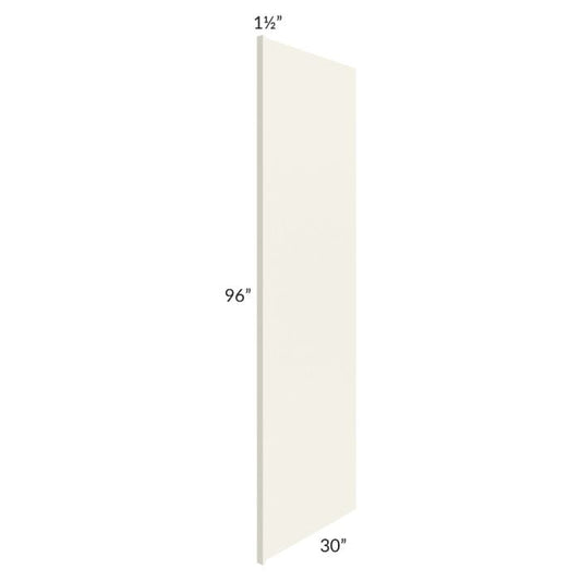 RTA Cambridge Antique White Glaze 30" x 96" Refrigerator Panel with 1-1/2" Stile
