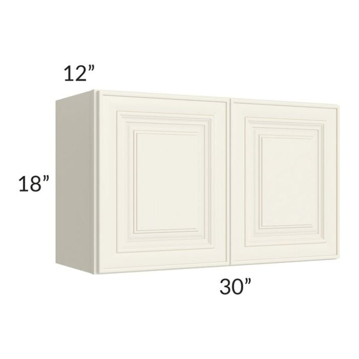 RTA Cambridge Antique White Glaze 30x18 Wall Cabinet