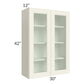 RTA Cambridge Antique White Glaze 30x42 Wall Glass Door Cabinet (Prepped for Glass Doors)