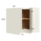 RTA Cambridge Antique White Glaze 33" Corner Base Cabinet