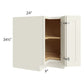 RTA Cambridge Antique White Glaze 33" Lazy Susan Base Cabinet