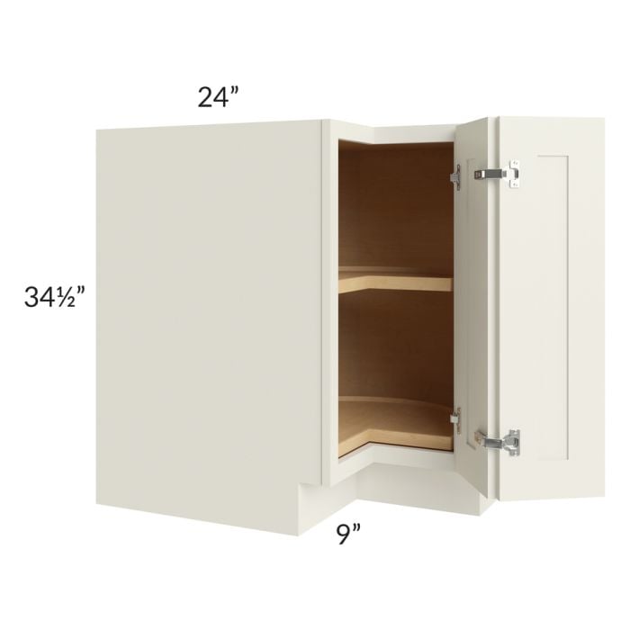 RTA Cambridge Antique White Glaze 33" Lazy Susan Base Cabinet