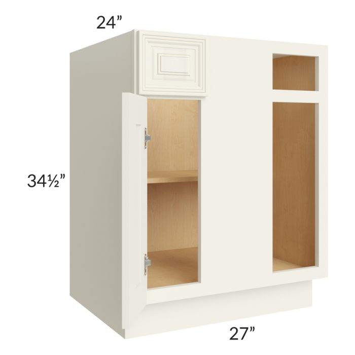 RTA Cambridge Antique White Glaze 36" Blind Base Cabinet