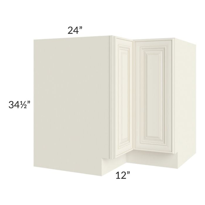 RTA Cambridge Antique White Glaze 36" Corner Base Cabinet