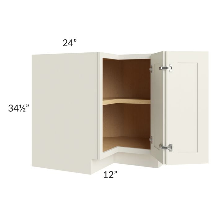 RTA Cambridge Antique White Glaze 36" Corner Base Cabinet