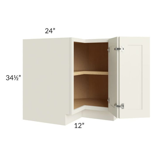 RTA Cambridge Antique White Glaze 36" Corner Base Cabinet