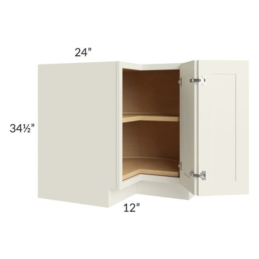 RTA Cambridge Antique White Glaze 36" Lazy Susan Base Cabinet