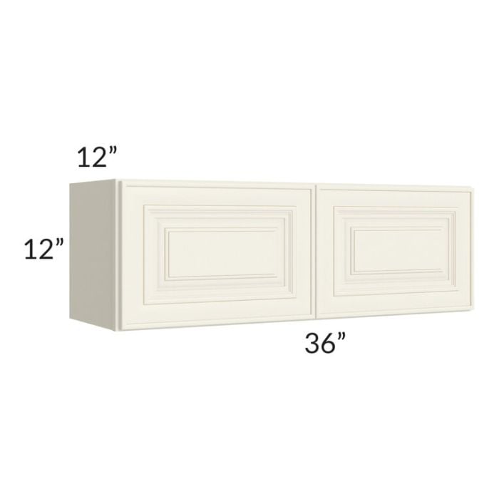 RTA Cambridge Antique White Glaze 36" x 12" Wall Cabinet