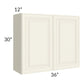 RTA Cambridge Antique White Glaze 36" x 30" Wall Cabinet