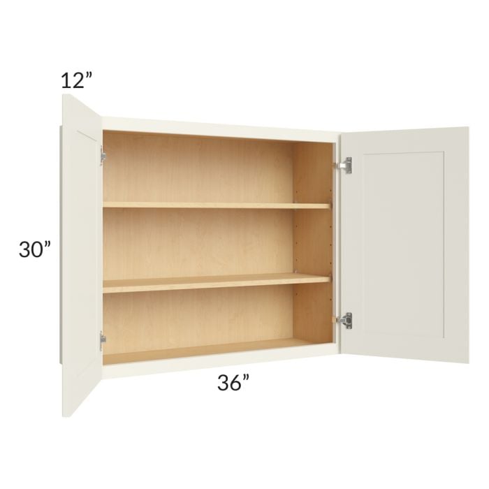 RTA Cambridge Antique White Glaze 36" x 30" Wall Cabinet