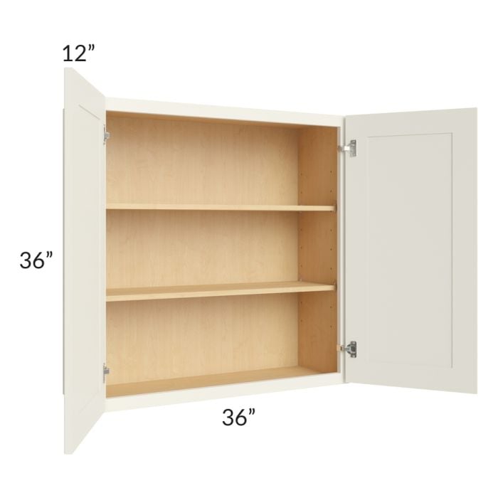 RTA Cambridge Antique White Glaze 36" x 36" Wall Cabinet