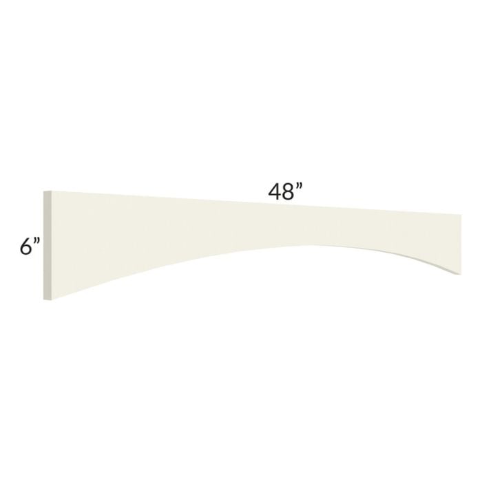 RTA Cambridge Antique White Glaze 48" Arched Valance
