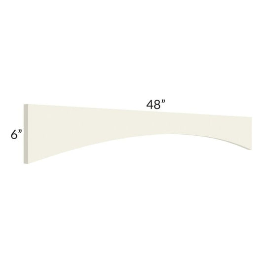 RTA Cambridge Antique White Glaze 48" Arched Valance