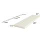 RTA Cambridge Antique White Glaze 48" Floating Shelf