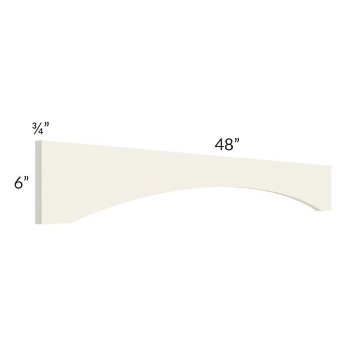 RTA Cambridge Antique White Glaze 48" Shaker Arch Valance