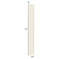 RTA Cambridge Antique White Glaze 6" x 42" Overlay Filler