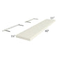 RTA Cambridge Antique White Glaze 60" Floating Shelf