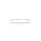 RTA Cambridge Antique White Glaze 96" Base Molding