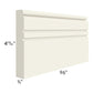 RTA Cambridge Antique White Glaze 96" Base Molding