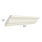 RTA Cambridge Antique White Glaze 96" Crown Molding (1.75" Height)