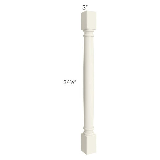 RTA Cambridge Antique White Glaze Classic Decorative Leg