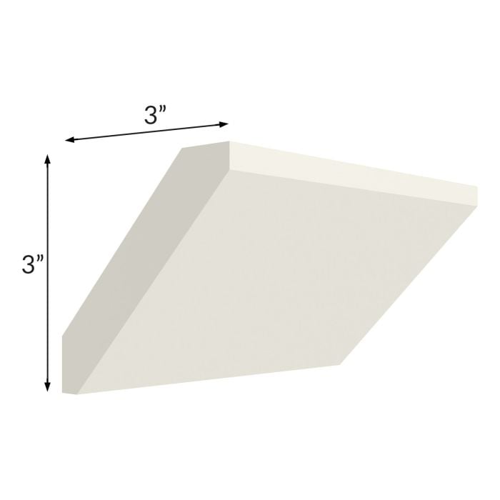 RTA Cambridge Antique White Glaze Large Angle Crown Molding