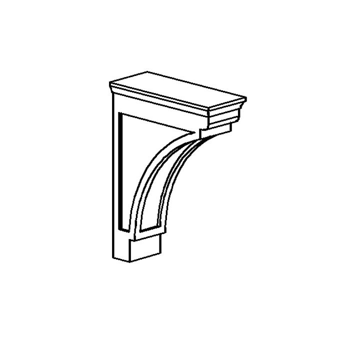 RTA Cambridge Antique White Glaze Modern Corbel