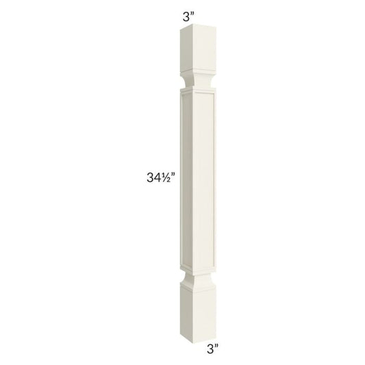 RTA Cambridge Antique White Glaze Square Decorative Leg