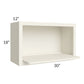 RTA Cambridge Antique White Glaze Wall Microwave Shelf Kit
