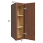 RTA Cambridge Saddle Glaze 09" x 30" Wall Cabinet
