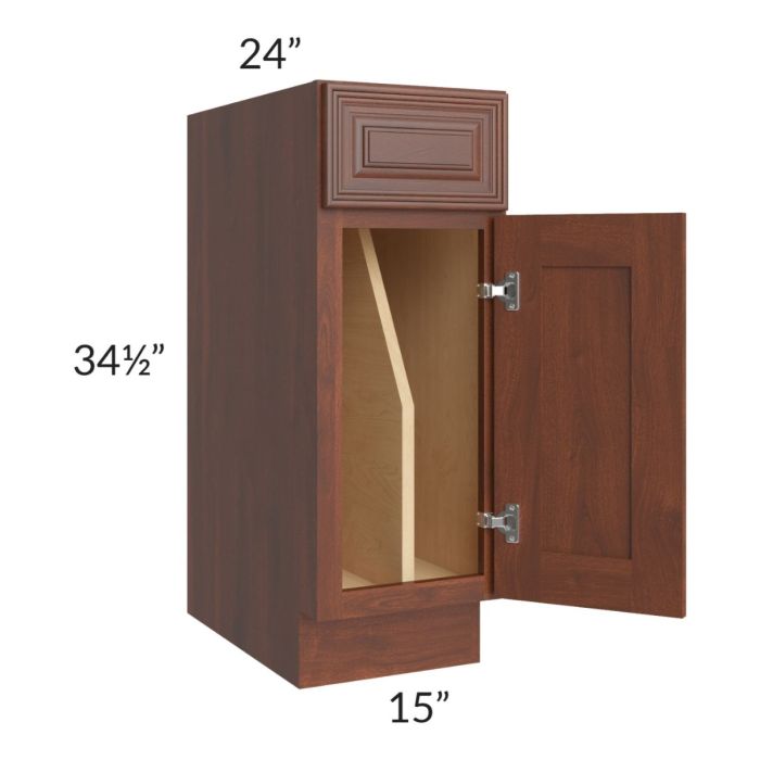RTA Cambridge Saddle Glaze 12" Tray Divider Base Cabinet