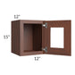 RTA Cambridge Saddle Glaze 12" x 15" Decorative Wall Cabinet