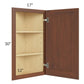 RTA Cambridge Saddle Glaze 12" x 30" Angle Wall Cabinet