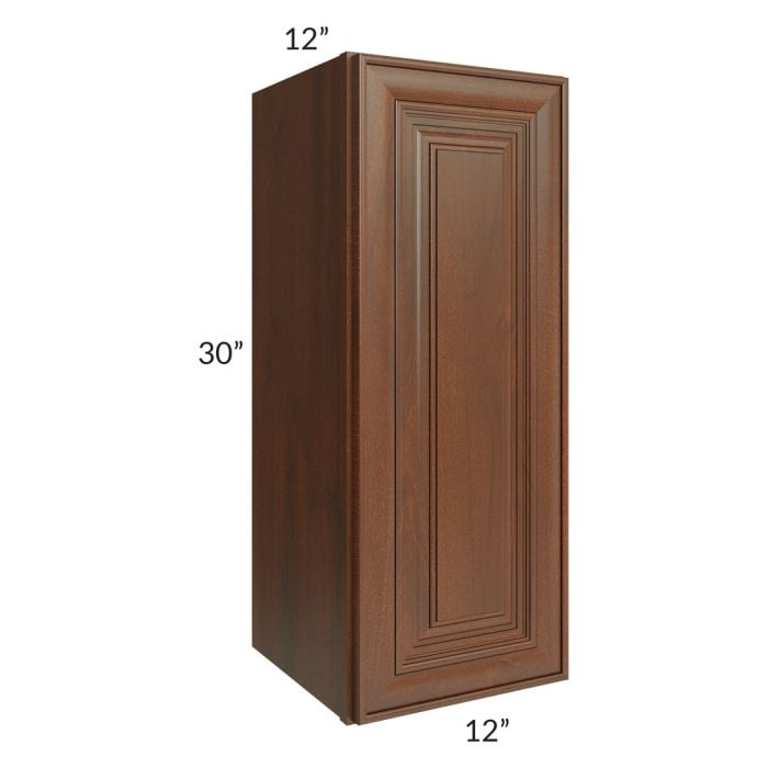 RTA Cambridge Saddle Glaze 12" x 30" Wall Cabinet with 2 Decorative End Panels