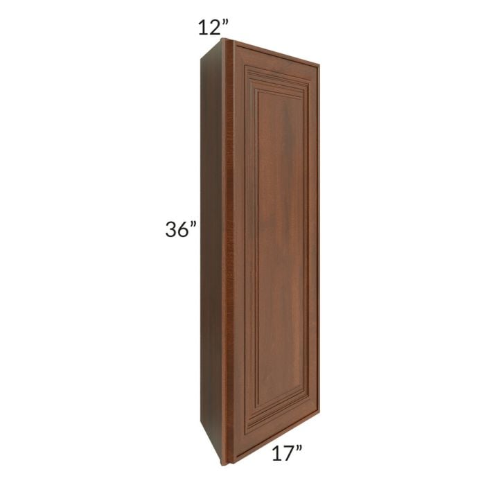 RTA Cambridge Saddle Glaze 12" x 36" Angle Wall Cabinet