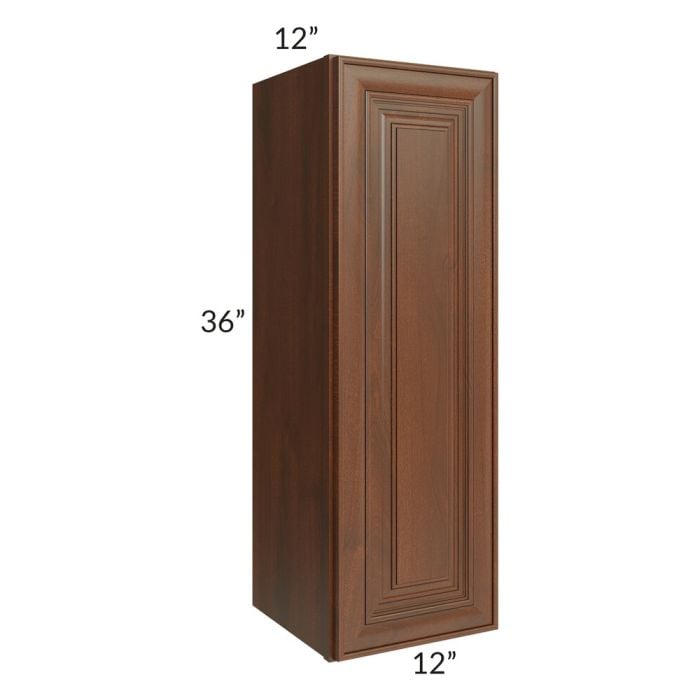 RTA Cambridge Saddle Glaze 12" x 36" Wall Cabinet with 2 Decorative End Panels