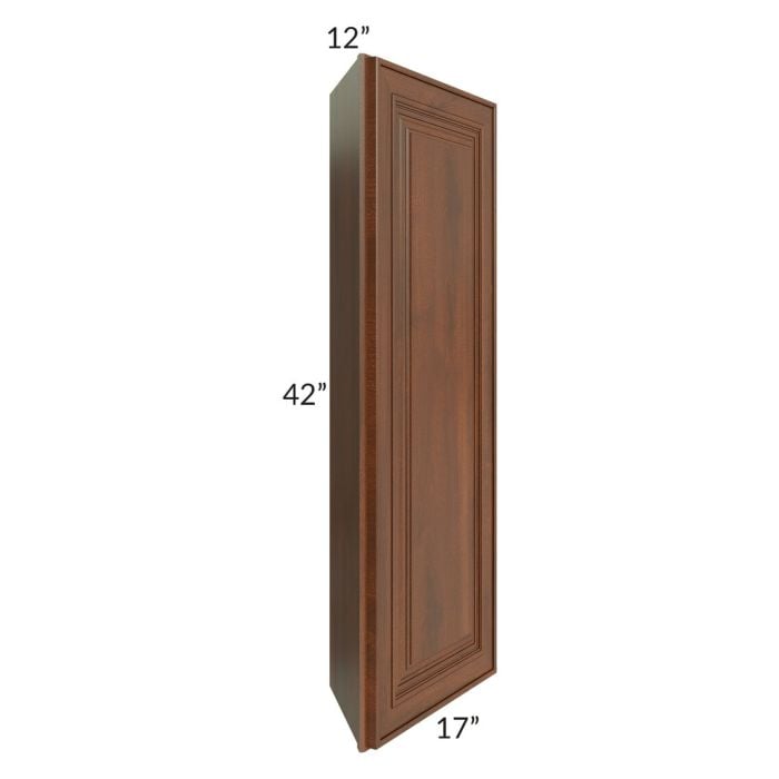RTA Cambridge Saddle Glaze 12" x 42" Angle Wall Cabinet