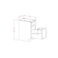 RTA Cambridge Saddle Glaze 15" Base Cabinet with Single Trashcan Pullout and 2 Decorative End Panels