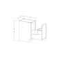 RTA Cambridge Saddle Glaze 15" Full Height Door Base Cabinet with Single Trashcan Pullout