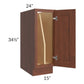RTA Cambridge Saddle Glaze 15" Full Height Door Tray Divider Base Cabinet with 1 Decorative End Panel