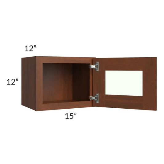 RTA Cambridge Saddle Glaze 15" x 12" Decorative Wall Cabinet
