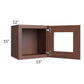 RTA Cambridge Saddle Glaze 15" x 15" Decorative Wall Cabinet with 2 Decorative End Panels