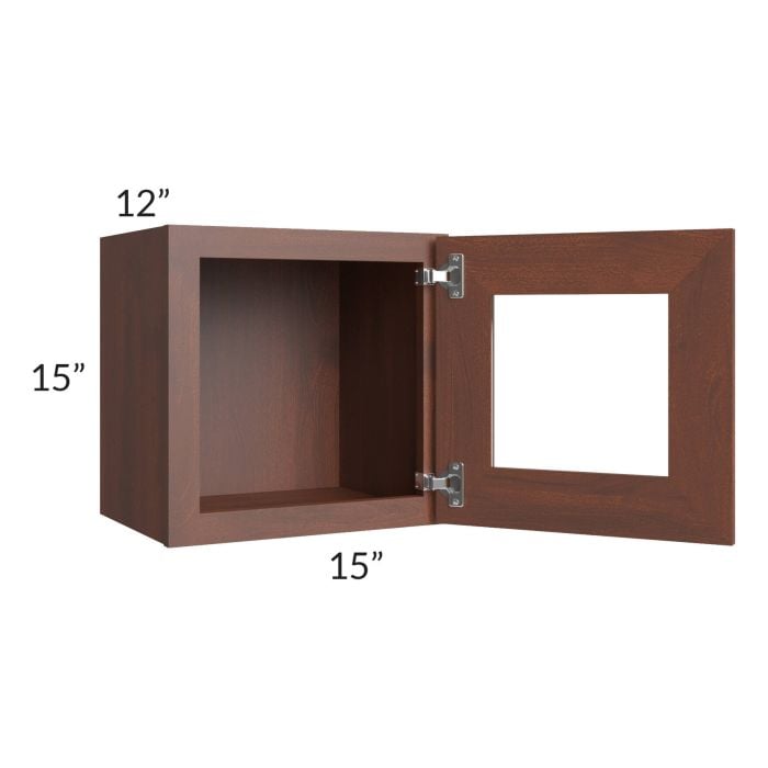 RTA Cambridge Saddle Glaze 15" x 15" Decorative Wall Cabinet